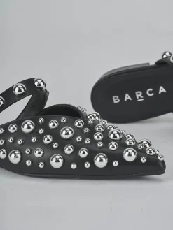 Sabot tacco 1cm pelle nero