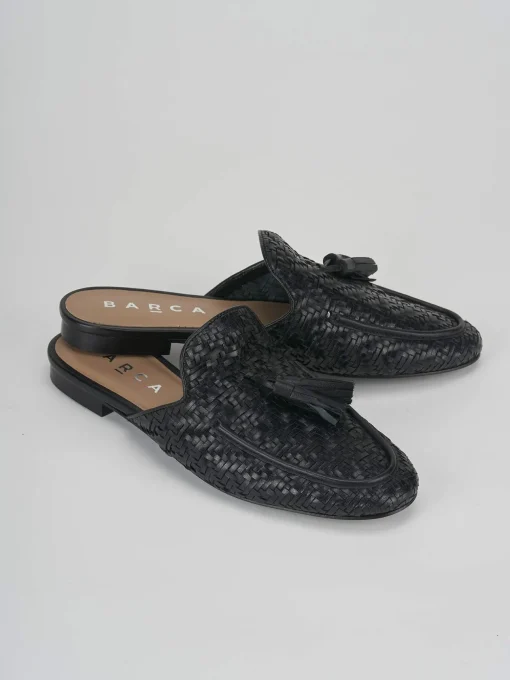 Sabot tacco 1cm pelle nero