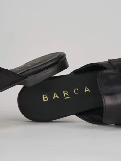 Sabot tacco 1cm pelle nero