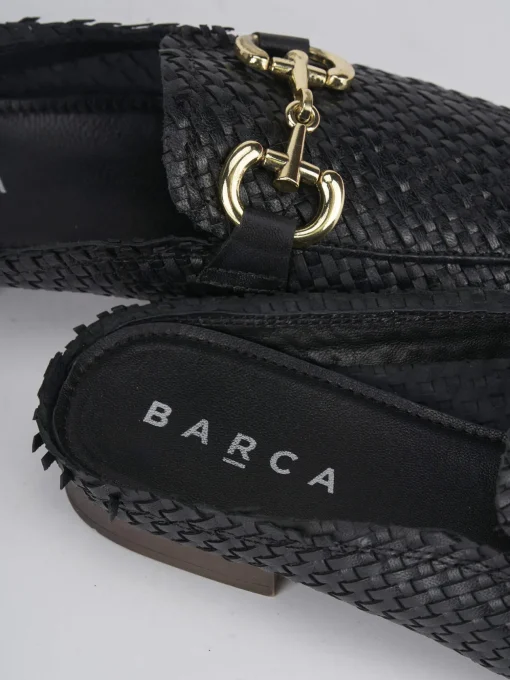 Sabot tacco 1cm pelle nero