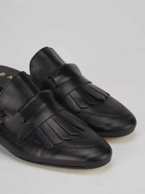 Sabot tacco 1cm pelle nero