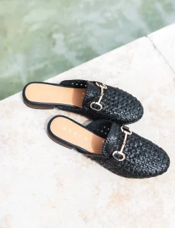 Sabot tacco 1cm pelle nero