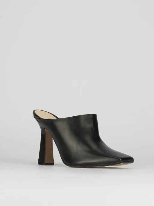 Sabot tacco 9cm pelle nero