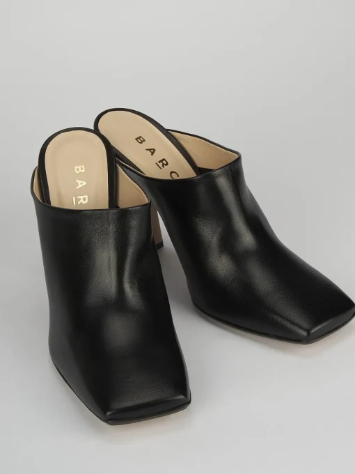 Sabot tacco 9cm pelle nero