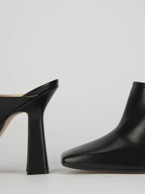 Sabot tacco 9cm pelle nero