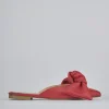 Sabot tacco 1cm pelle rosso