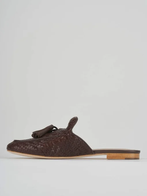 Sabot tacco 1cm pelle testa