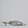 Sabot tacco 4cm pitone beige