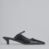 Sabot tacco 3cm vernice nero
