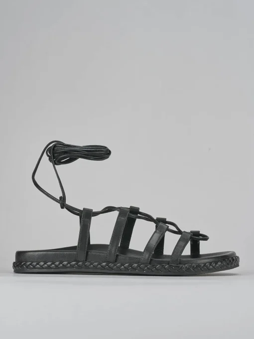 Sandali pelle nero