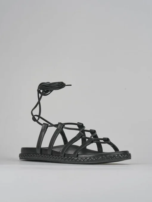 Sandali pelle nero