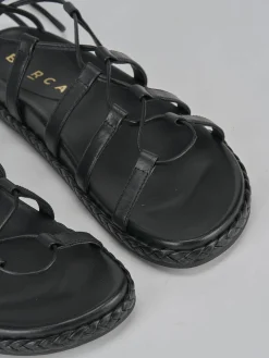 Sandali pelle nero