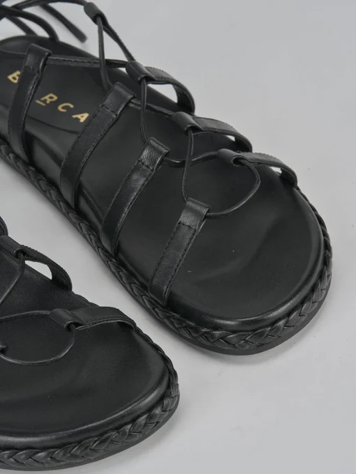 Sandali pelle nero