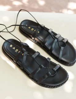 Sandali pelle nero