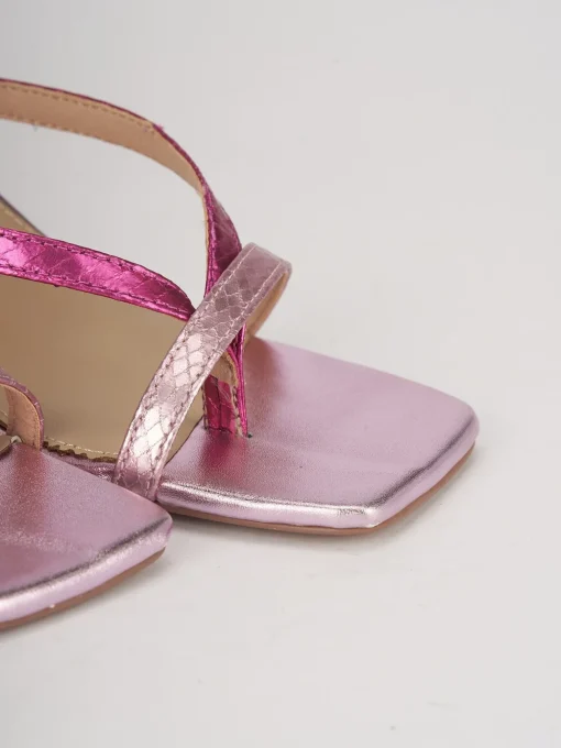 Sandali tacco 5 cm multicolor pelle