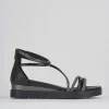 Sandali tacco 4 cm nero pelle