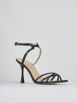 Sandali tacco 9 cm nero pelle