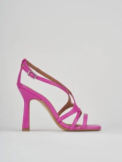 Sandali tacco 9 cm rosa pelle