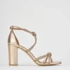 Sandali tacco 9 cm rosa pelle