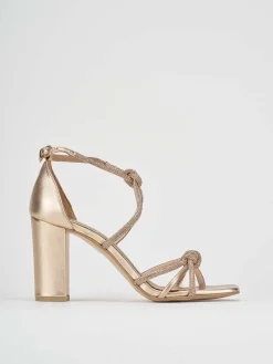 Sandali tacco 9 cm rosa pelle