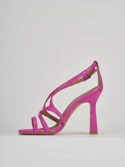 Sandali tacco 9 cm rosa pelle