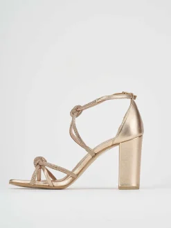 Sandali tacco 9 cm rosa pelle