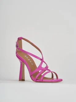 Sandali tacco 9 cm rosa pelle