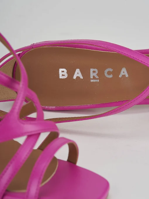 Sandali tacco 9 cm rosa pelle