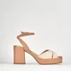 Sandali tacco 7cm camoscio rosa