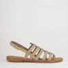 Sandali tacco 1cm camoscio beige