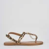 Sandali tacco 1cm cavallino multicolor
