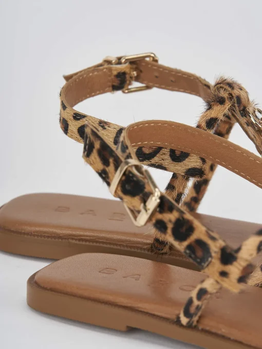 Sandali tacco 1cm cavallino multicolor