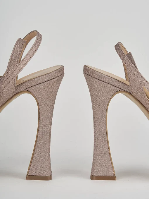 Sandali tacco 11cm glitter rosa
