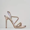 Sandali tacco 9cm pelle beige