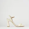 Sandali tacco 9cm pelle beige