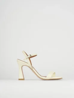 Sandali tacco 9cm pelle beige