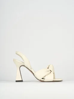 Sandali tacco 9cm pelle beige