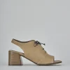 Sandali tacco 6cm pelle beige