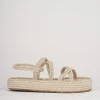 Sandali tacco 3cm pelle beige