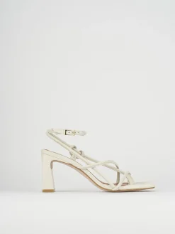 Sandali tacco 8cm pelle beige