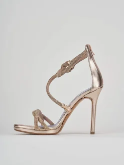 Sandali tacco 9cm pelle beige