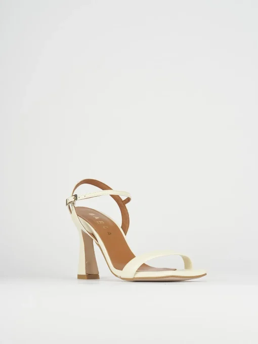 Sandali tacco 9cm pelle beige