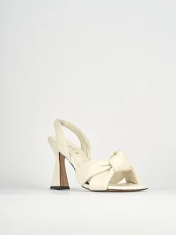 Sandali tacco 9cm pelle beige