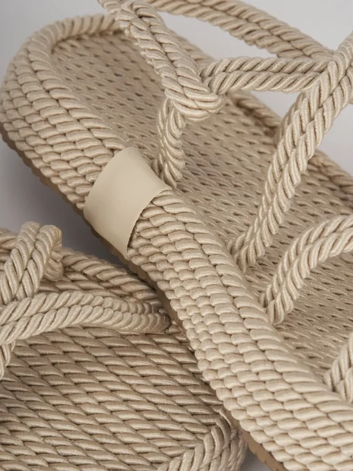 Sandali tacco 3cm pelle beige