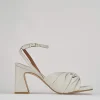 Sandali tacco 7cm pelle bianco