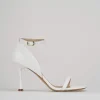 Sandali tacco 7cm pelle bianco