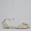 Sandali tacco 1cm pelle bianco