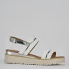 Sandali tacco 3cm pelle bianco