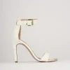 Sandali tacco 7cm pelle bianco