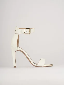 Sandali tacco 7cm pelle bianco